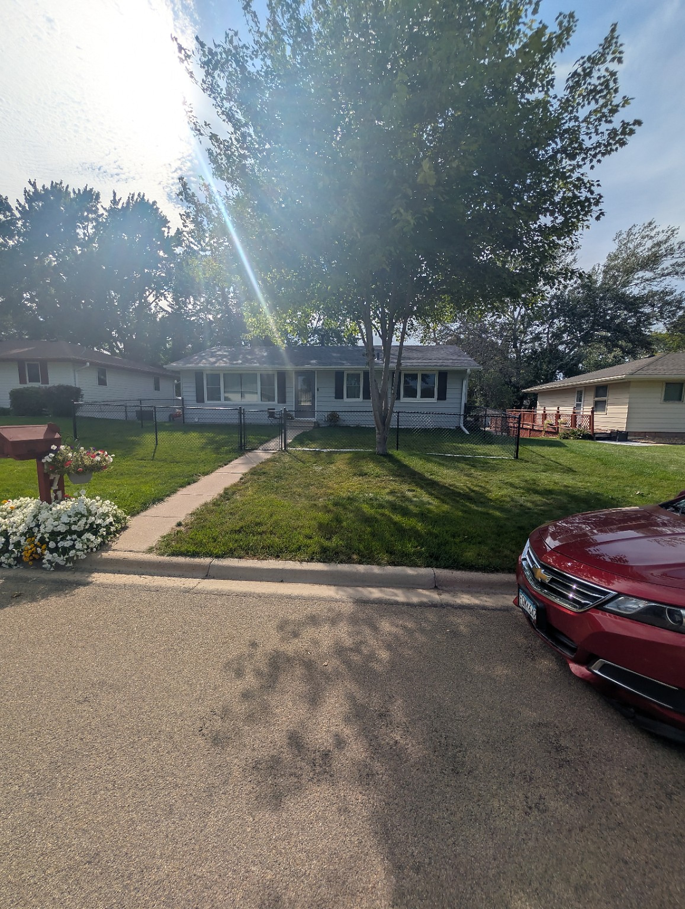 Completed wood privacy fence installation in Albert Lea, MN